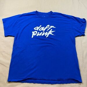 Daft Punk Blue T-Shirt unisex XL